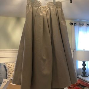 Leather skirt faux